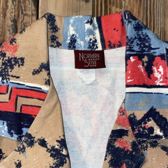 Vintage Northern Style Jacket one button size medium - Picture 3 of 4